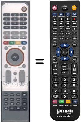 Replacement remote control HVS53486