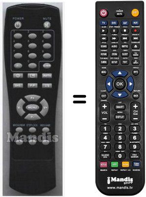 Replacement remote control HVS54949