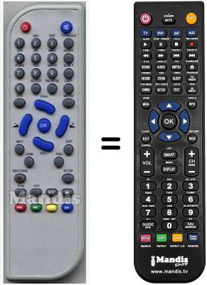 Replacement remote control HVS53434