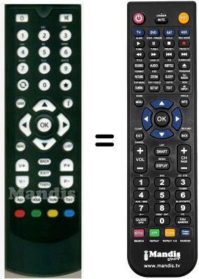 Replacement remote control HVS53237