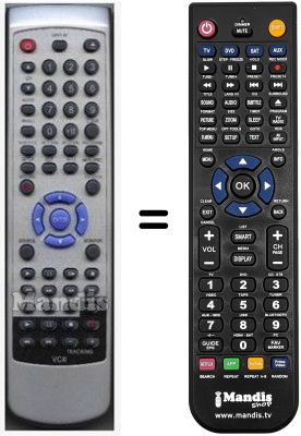 Replacement remote control HVS59608