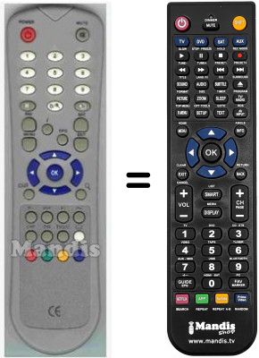 Replacement remote control HVS53543