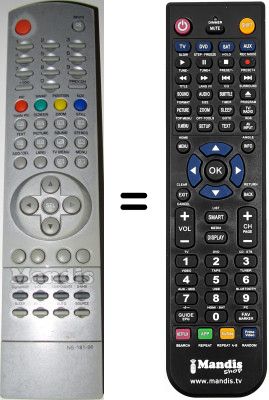 Replacement remote control Airis HVS54063