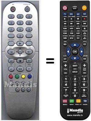 Replacement remote control HVS54079