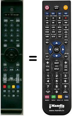 Replacement remote control HVS53250