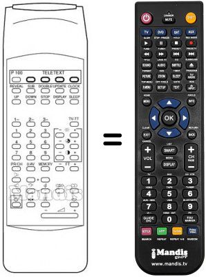 Replacement remote control SEC2549