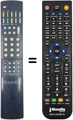 Replacement remote control Hitachi WHV7005