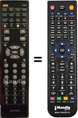 Replacement remote control TC09XGIT-7