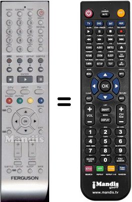 Replacement remote control Ferguson WHV3163