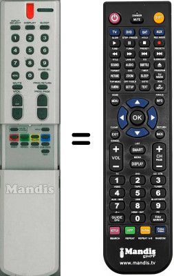 Replacement remote control Funai SEC0690
