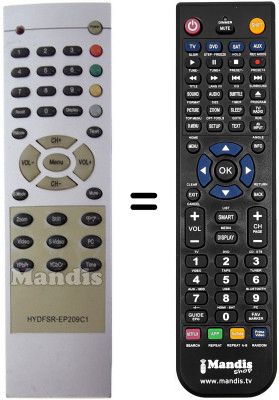 Replacement remote control Techwood SEC15308
