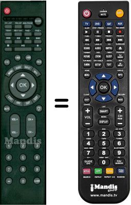 Replacement remote control WHV12322