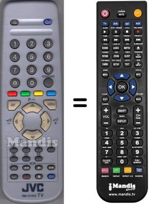 Replacement remote control JVC WHV3209