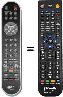 Replacement remote control LG SEC14618