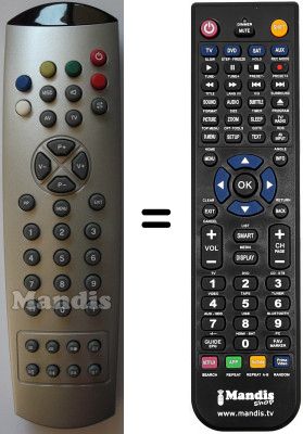 Replacement remote control WHV5987