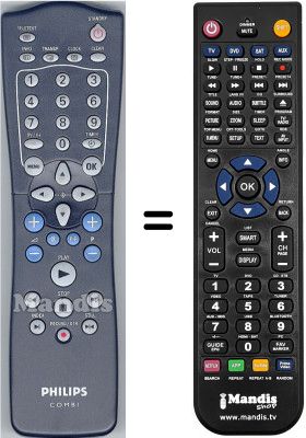 Replacement remote control Philips SEC2711