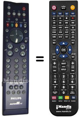 Replacement remote control Philips SEC3198