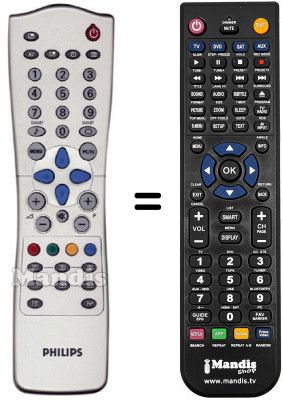 Replacement remote control Philips WHV15746