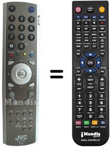 Replacement remote control JVC SEC15278