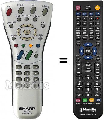 Replacement remote control Sharp SEC3450