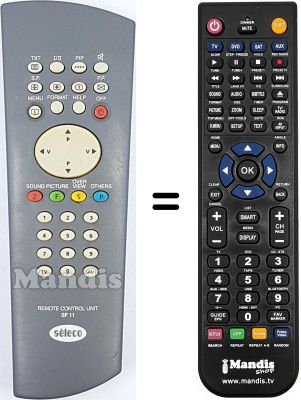 Replacement remote control WHV5072