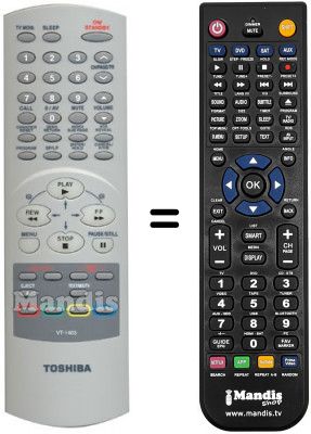 Replacement remote control Toshiba SEC3248