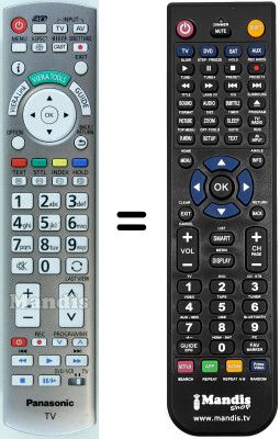 Replacement remote control Panasonic WHV12224
