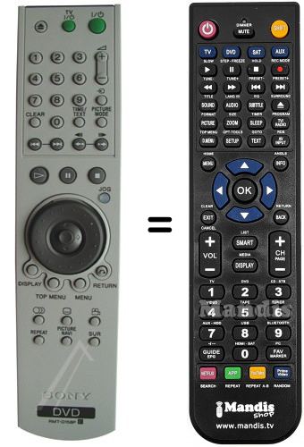 Replacement remote control RMT-D158P