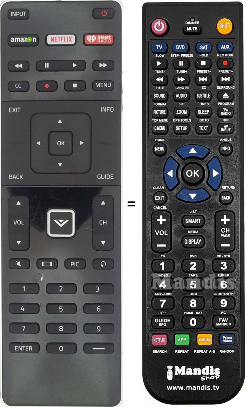 Replacement remote control XRT500